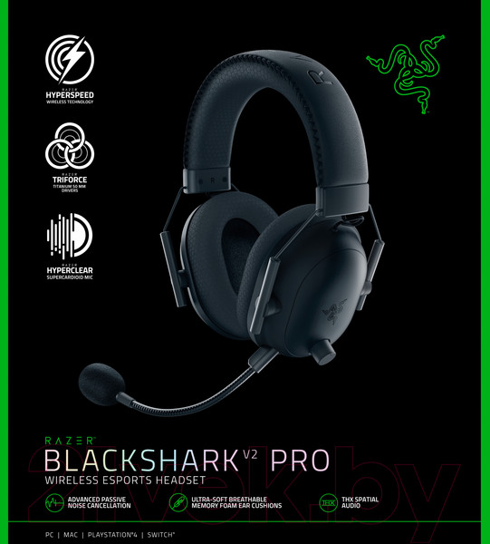 Изображение товара Беспроводные наушники Razer BlackShark V2 Pro / RZ04-03220100-R3M1