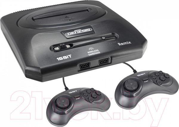 Изображение товара Игровая приставка Retro Genesis 8+16Bit Remix + 600 игр (черный)