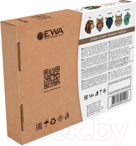 Изображение товара Пазл EWA Ти-Рекс (крафтовая упаковка)