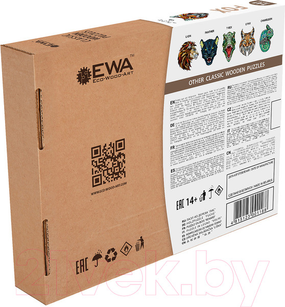 Изображение товара Пазл EWA Лис (крафтовая упаковка)
