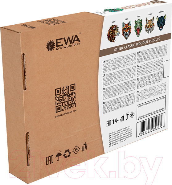Изображение товара Пазл EWA Хамелеон (крафтовая упаковка)