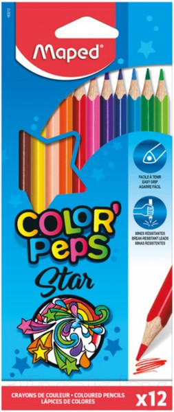 Изображение товара Набор цветных карандашей Maped Color Peps / 183212 (12шт)