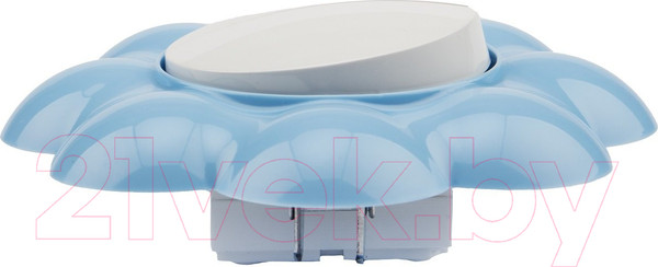 Изображение товара Выключатель Kranz Happy Цветок KR-78-0627 (белый/голубой)