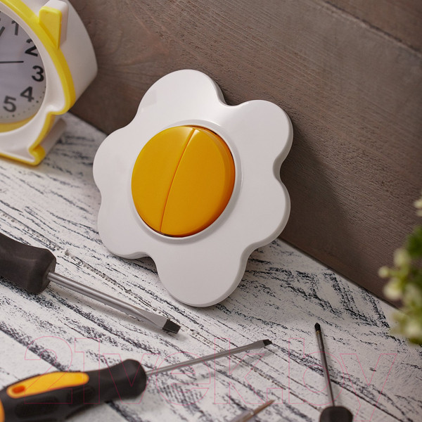 Изображение товара Выключатель Kranz Happy Яичница KR-78-0630 (желтый/белый)