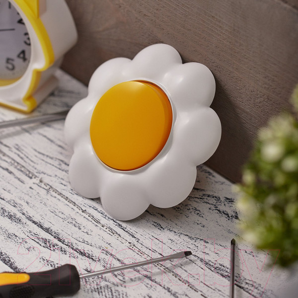 Изображение товара Выключатель Kranz Happy Ромашка KR-78-0620 (желтый/белый)