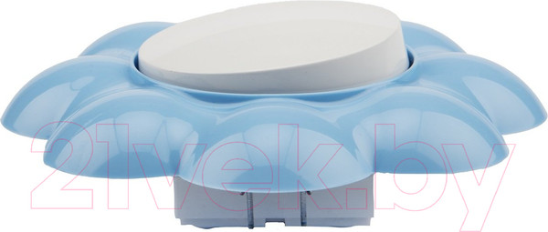 Изображение товара Выключатель Kranz Happy Цветок KR-78-0626 (белый/голубой)