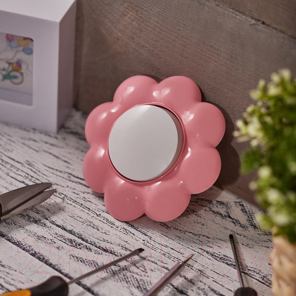 Изображение товара Выключатель Kranz Happy Цветок KR-78-0623 (белый/розовый)