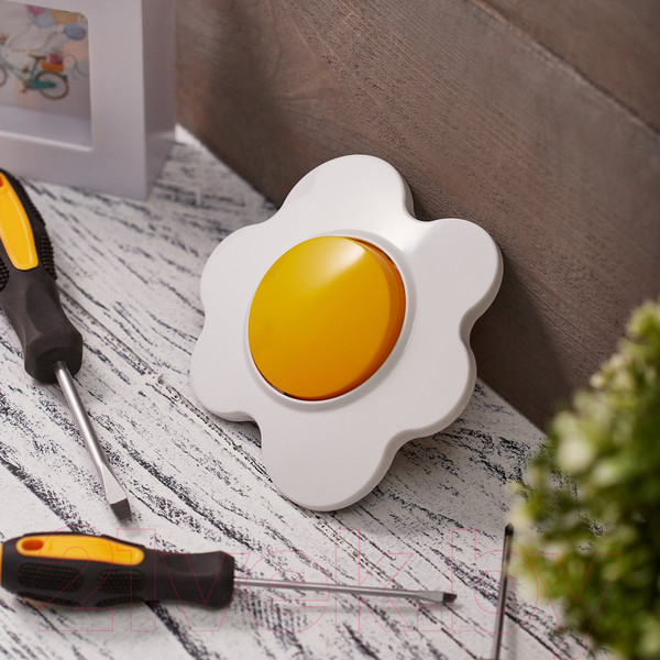 Изображение товара Выключатель Kranz Happy Яичница KR-78-0629 (желтый/белый)