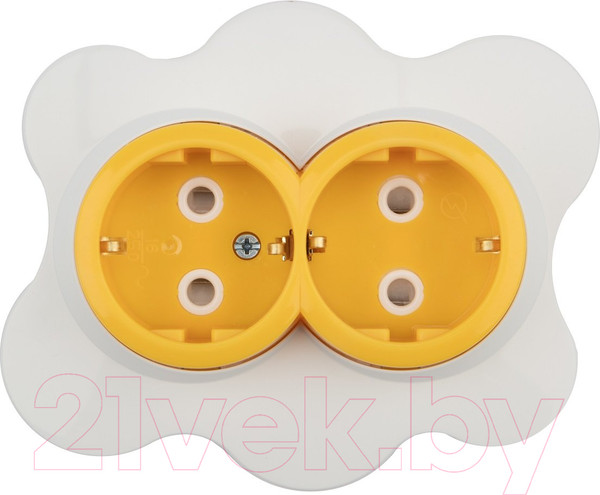 Изображение товара Розетка Kranz Happy Яичница KR-78-0632 (желтый/белый)