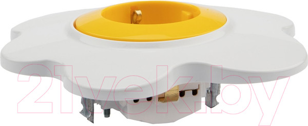 Изображение товара Розетка Kranz Happy Яичница KR-78-0631 (желтый/белый)