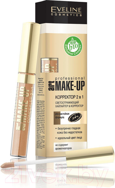 Изображение товара Корректор Eveline Cosmetics Art Professional Make-Up 07 Ivory 2 в 1 (7мл)