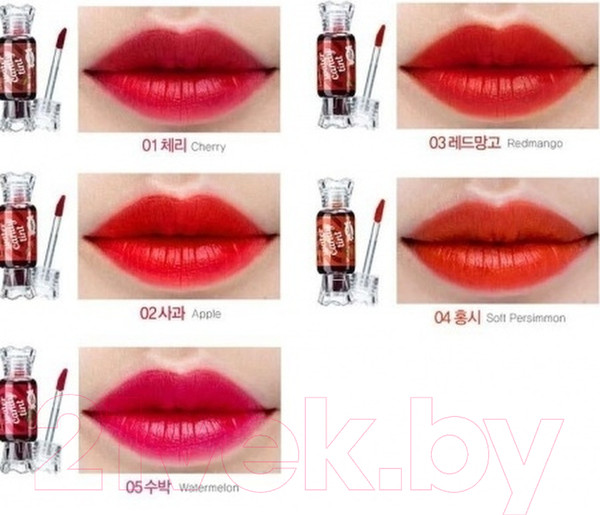 Изображение товара Тинт для губ The Saem Saemmul Water Candy Tint 01 Cherry (10г)
