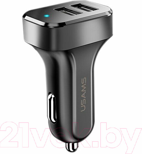 Изображение товара Зарядное устройство автомобильное Usams US-CC087 C13 + кабель Type-C / NTU35TC13TZ (черный)