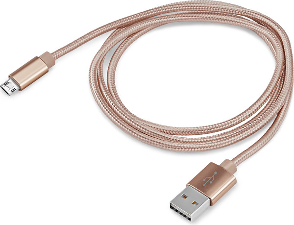 Изображение товара Кабель Buro Braided BHP RET MICUSB-BR USB (m)-micro USB (m) (1м, золотистый)