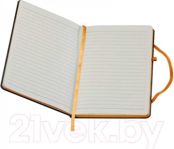 Изображение товара Блокнот Easy Gifts Cuxhaven / 037910 (80л, черный/оранжевый)