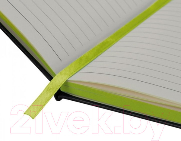 Изображение товара Блокнот Easy Gifts Cuxhaven / 037929 (80л, черный/светло-зеленый)