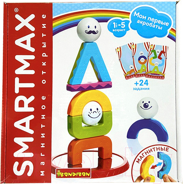 Изображение товара Конструктор магнитный Bondibon Мои первые акробаты / ВВ5268