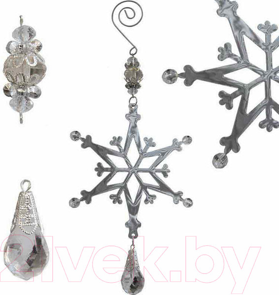 Изображение товара Елочная игрушка Волшебная страна Новогодняя снежинка / R100987