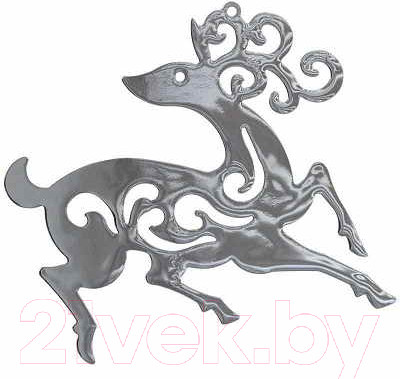 Изображение товара Елочная игрушка Волшебная страна Олень / R100955 (серебристый)