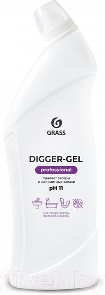 Изображение товара Средство для устранения засоров Grass Digger-Gel Professional / 125569 (1л)