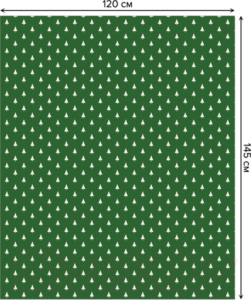 Изображение товара Скатерть JoyArty Елочки наив / tc_37162 (120x145)