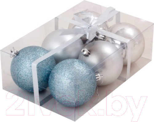Изображение товара Набор шаров новогодних Волшебная страна PB8-6SMB-LB / R001472 (6шт)