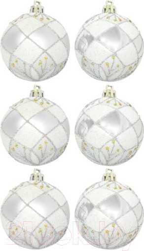 Изображение товара Набор шаров новогодних Волшебная страна PBD6-6-882-S / R101779