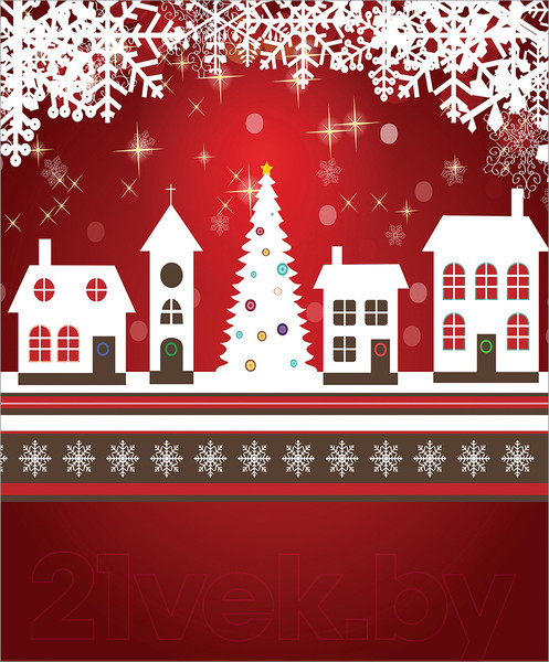 Изображение товара Скатерть JoyArty Рождественский город / tc_19380 (120x145)