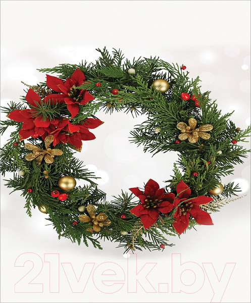 Изображение товара Скатерть JoyArty Классический рождественский венок / tc_37151 (120x145)