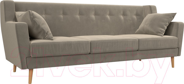 Изображение товара Диван Лига Диванов Брайтон 291 3-х местный / 109156 (микровельвет, бежевый)