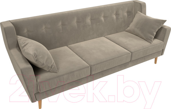Изображение товара Диван Лига Диванов Брайтон 291 3-х местный / 109156 (микровельвет, бежевый)