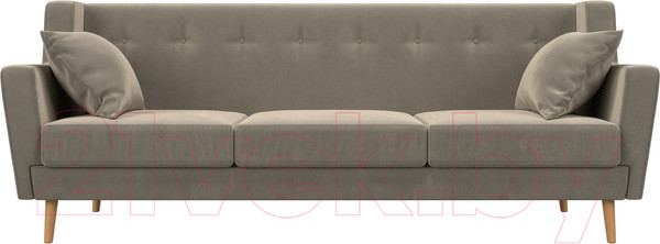 Изображение товара Диван Лига Диванов Брайтон 291 3-х местный / 109156 (микровельвет, бежевый)