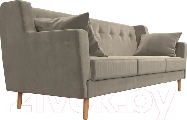 Изображение товара Диван Лига Диванов Брайтон 291 3-х местный / 109156 (микровельвет, бежевый)