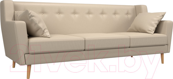 Изображение товара Диван Лига Диванов Брайтон 291 3-х местный / 109167 (экокожа, бежевый)