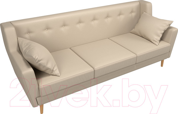 Изображение товара Диван Лига Диванов Брайтон 291 3-х местный / 109167 (экокожа, бежевый)