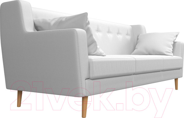 Изображение товара Диван Лига Диванов Брайтон 291 3-х местный / 109168 (экокожа, белый)