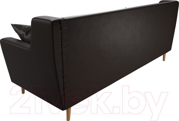 Изображение товара Диван Лига Диванов Брайтон 291 3-х местный / 109169 (экокожа, коричневый)