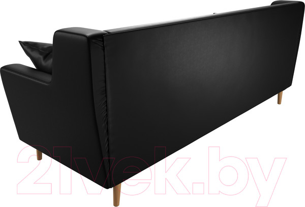 Изображение товара Диван Лига Диванов Брайтон 291 3-х местный / 109170 (экокожа, черный)