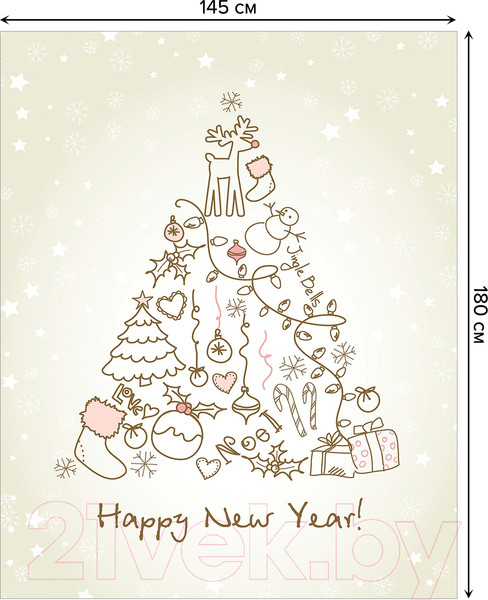 Изображение товара Скатерть JoyArty Подарки к празднику / tc_10796757 (180x145)