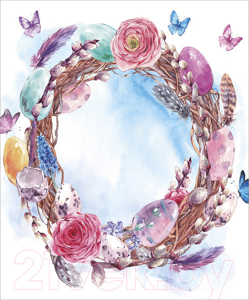 Изображение товара Скатерть JoyArty Пасхальный венок / tc_28436 (180x145)