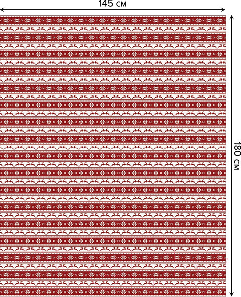 Изображение товара Скатерть JoyArty Рождественские орнаменты Норвегии / tc_37168 (180x145)