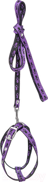 Изображение товара Шлея с поводком Сима Лапки / 103023 (15мм)