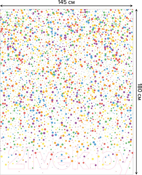 Изображение товара Скатерть JoyArty Новогоднее конфетти / tc_290641 (180x145)