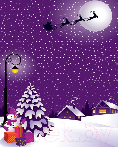 Изображение товара Скатерть JoyArty Санта на работе / tc_8380280 (180x145)