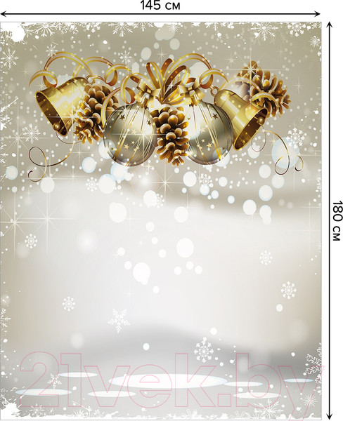 Изображение товара Скатерть JoyArty Рождественские колокольчики / tc_21440 (180x145)