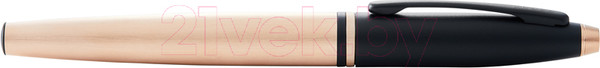 Изображение товара Ручка-роллер имиджевая Cross Calais Brushed Rose Gold Plate and Black Lacquer / AT0115-27 (розовое золото/черный)