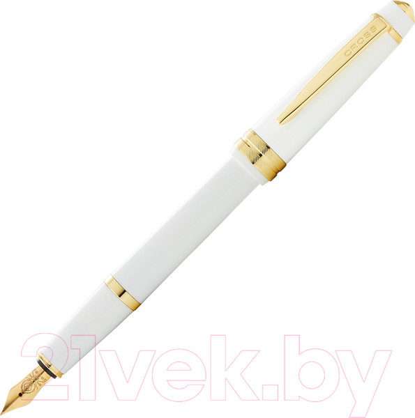 Изображение товара Ручка перьевая имиджевая Cross Bailey Light Polished White Resin and Gold Tone / AT0746-10FF (белый)
