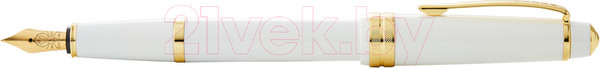 Изображение товара Ручка перьевая имиджевая Cross Bailey Light Polished White Resin and Gold Tone / AT0746-10FF (белый)