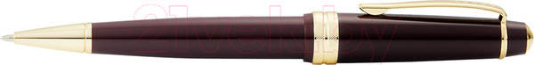 Изображение товара Ручка шариковая имиджевая Cross Bailey Light Polished Burgundy Resin and Gold Tone / AT0742-11 (красный)