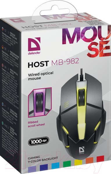 Изображение товара Мышь Defender Host MB-982 / 52982 (черный)